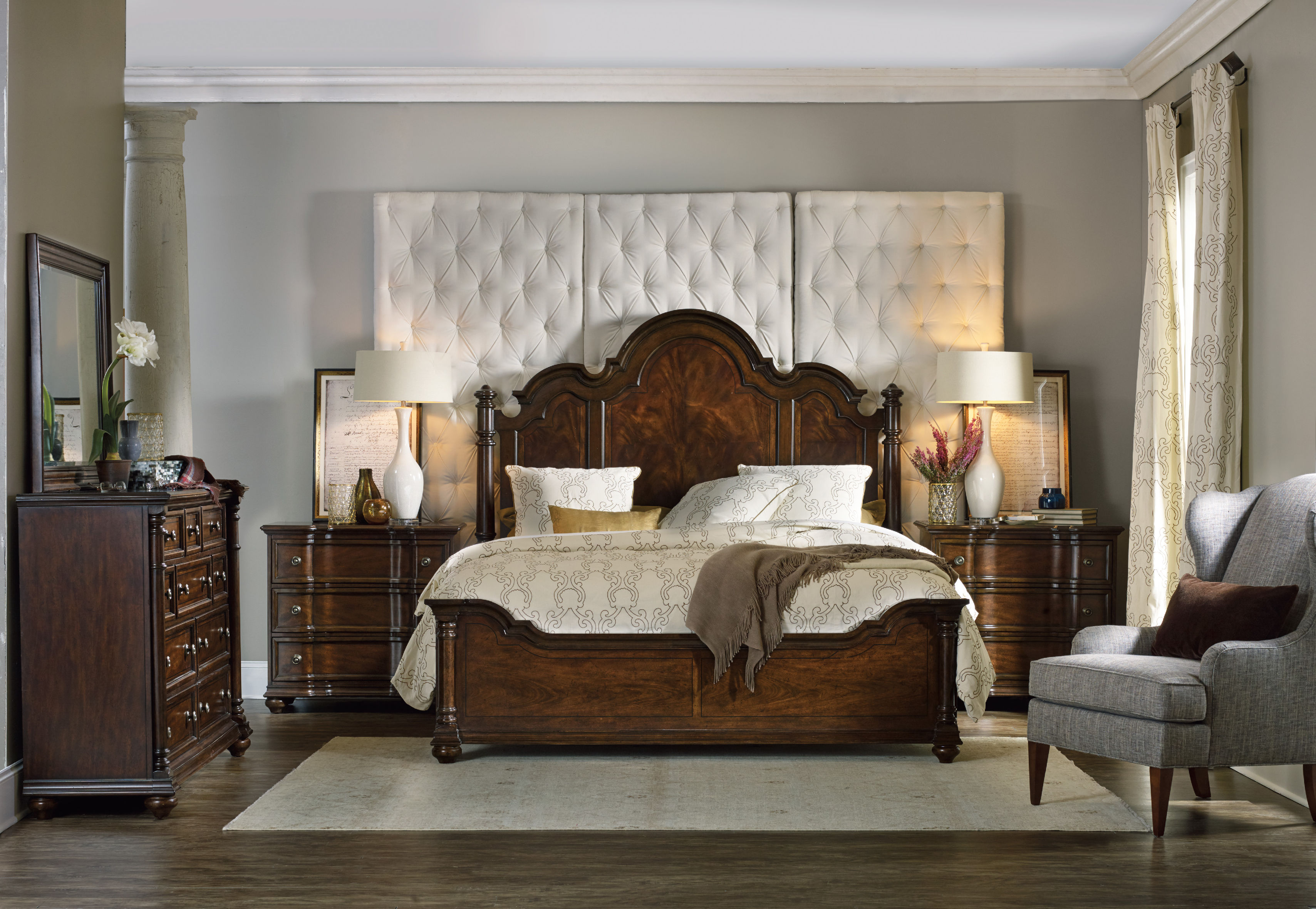 hooker bedroom furniture sanctuary upholsterel