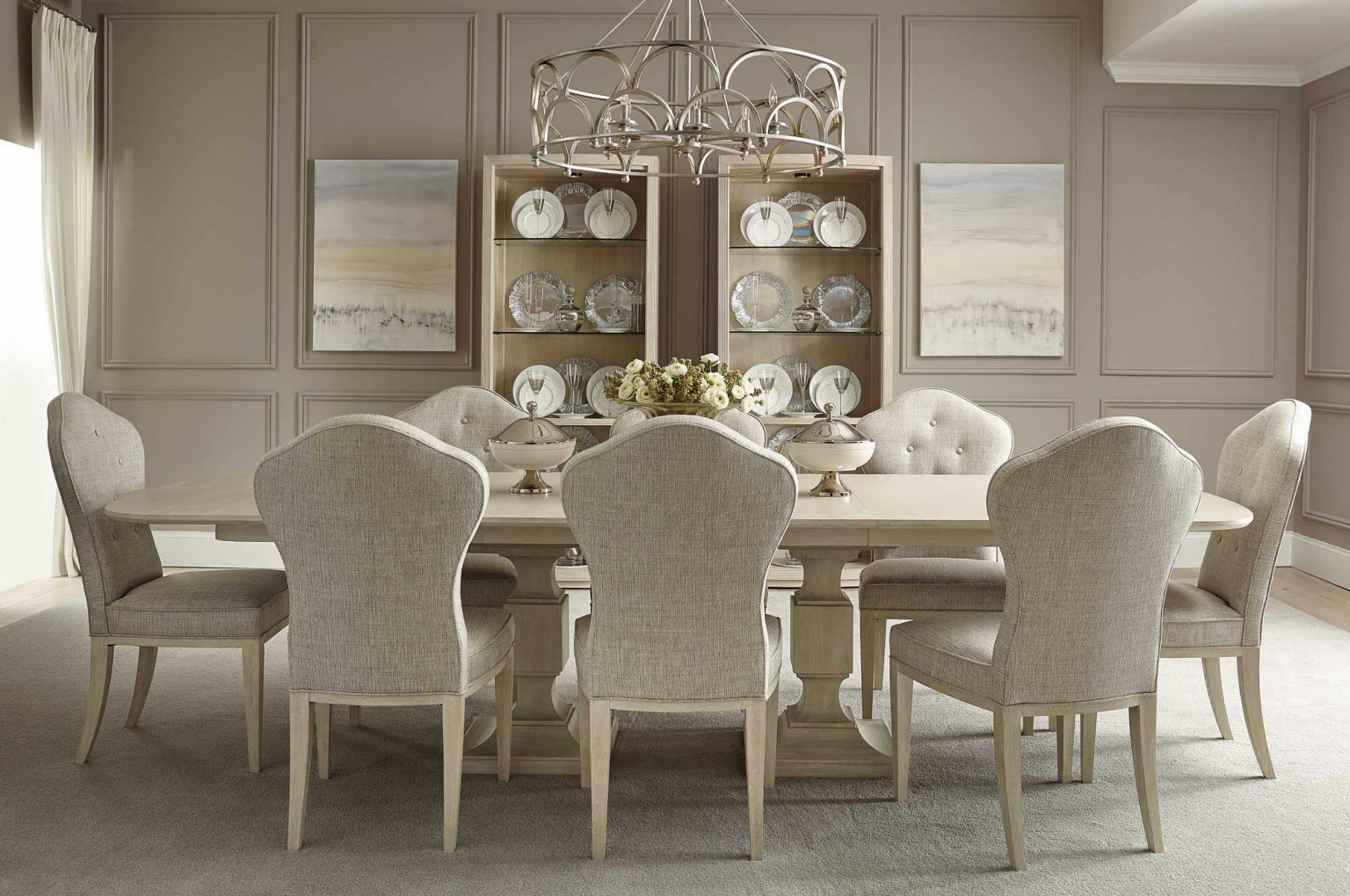 bernhardt marble dining room sets